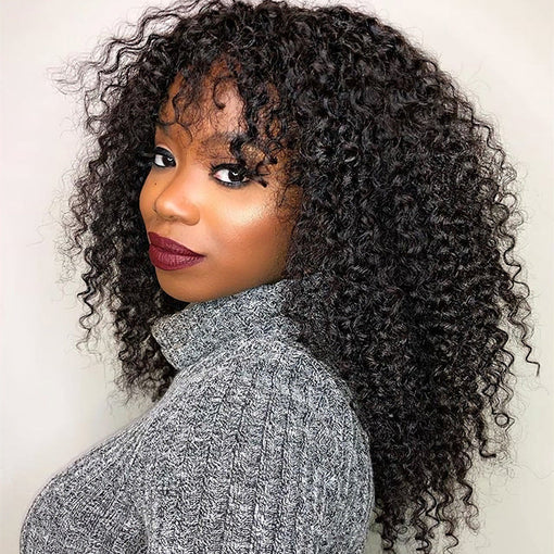 18 Inches Curly Natural Black 100% Brazilian Virgin Human Hair 4