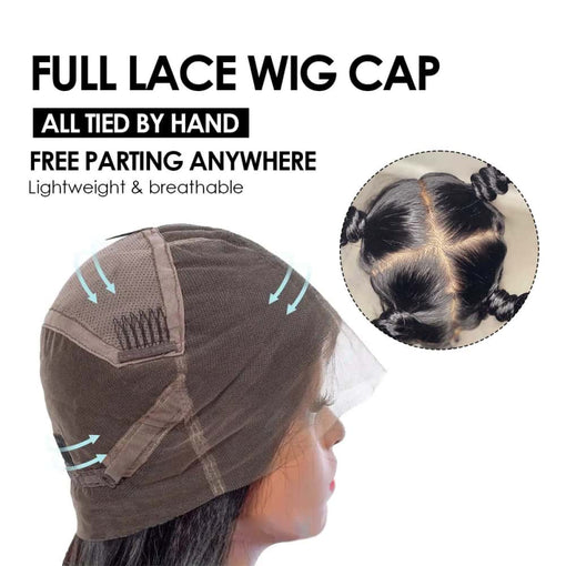 10 Inches Silky Straight Natural Black 100% Brazilian Virgin Human Hair Full Lace Wigs [IFHSS5506]