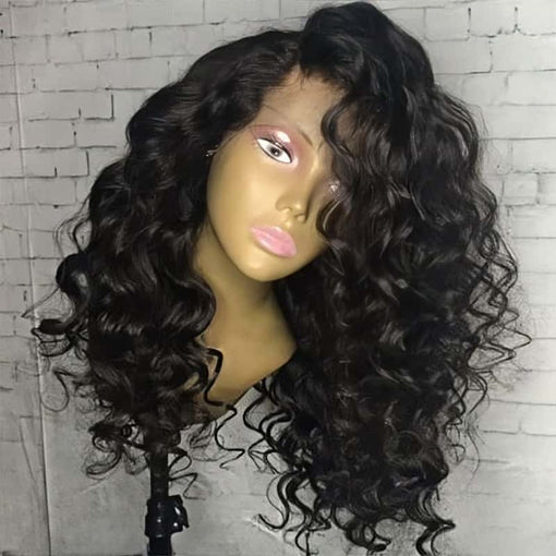 14 Inches Body Wave Natural Black 100% Brazilian Virgin Human Hair Full Lace Wigs [IFHBW5531]