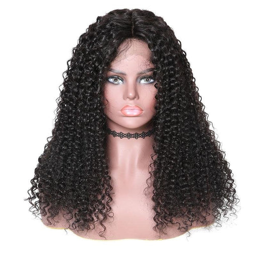 16 Inches Water Wave Natural Black 100% Brazilian Virgin Human Hair Full Lace Wigs [IFHWW5538]