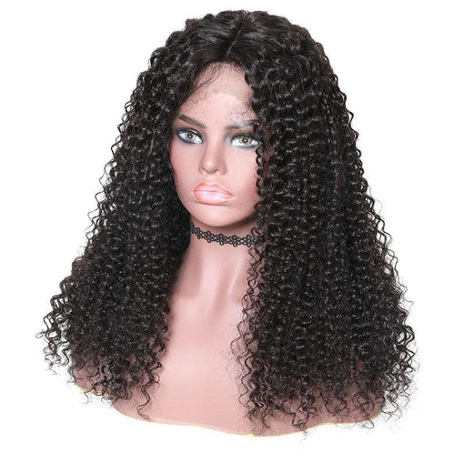 16 Inches Water Wave Natural Black 100% Brazilian Virgin Human Hair Full Lace Wigs [IFHWW5538]