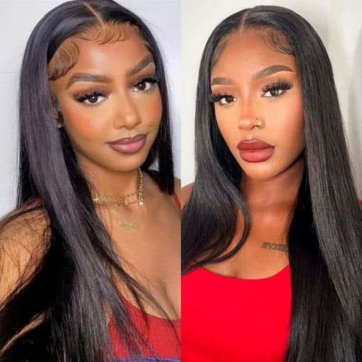 18 Inches Silky Straight Natural Black 100% Brazilian Virgin Human Hair Full Lace Wigs [IFHSS5543]