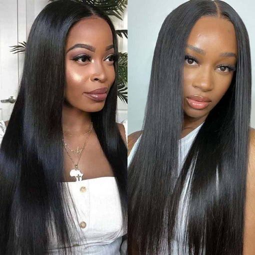 22 Inches Silky Straight Natural Black 100% Brazilian Virgin Human Hair Full Lace Wigs [IFHSS5557]