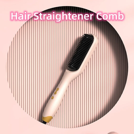 Hair Straightener Brush Negative Ions Straightening Comb Curling Tool [XNHB001]