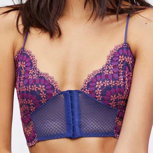 Front Closure Sexy Lace Wireless Unlined Bra & Panty Sets [BRPY0001]