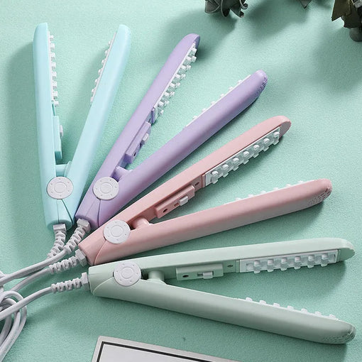 3D Grid Volumizing Hair Fluffy Corrugated Curling Iron [MNHC001]