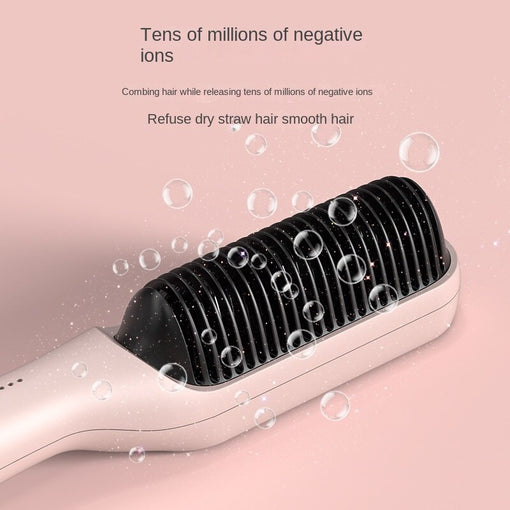 Hair Straightener Brush Negative Ions Straightening Comb Curling Tool [XNHB001]