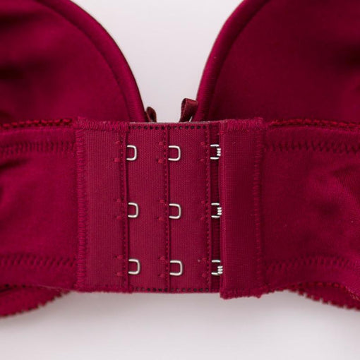 Gathering Seamless Push Up Sexy Lace Mulberry Silk Bow 3/4 Cup Wireless Underwear Bras & Bralettes [GDBR0061]