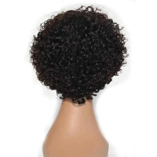 10 Inches Curly Natural Black 100% Brazilian Virgin Human Hair 4