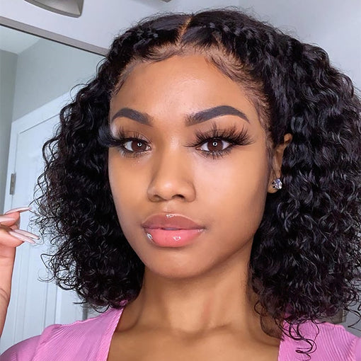 12 Inches Curly Natural Black 100% Brazilian Virgin Human Hair 4