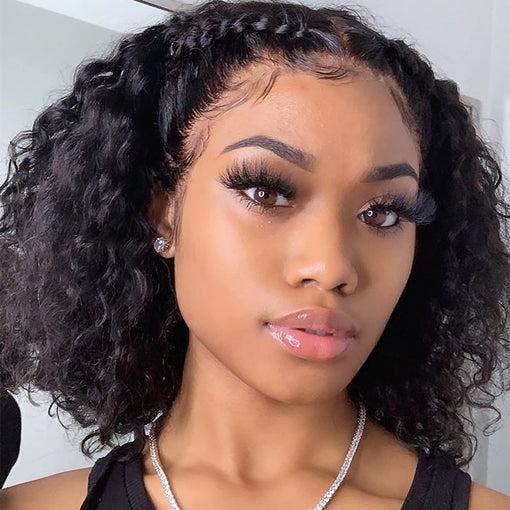 12 Inches Curly Natural Black 100% Brazilian Virgin Human Hair 4