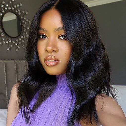 14 Inches Body Wave Natural Black 100% Brazilian Virgin Human Hair 4