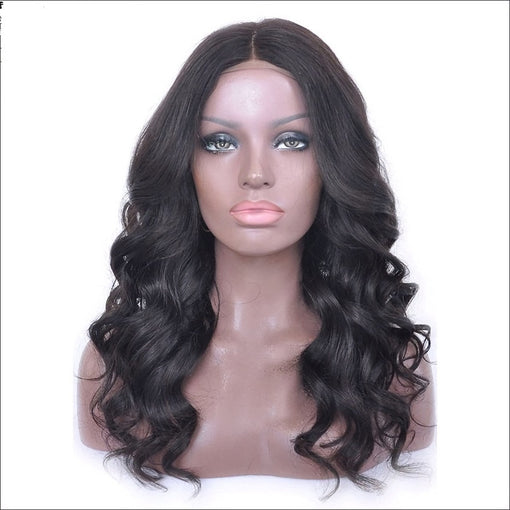 14 Inches Body Wave Natural Black 100% Brazilian Virgin Human Hair Full Lace Wigs [IFHBW5519]