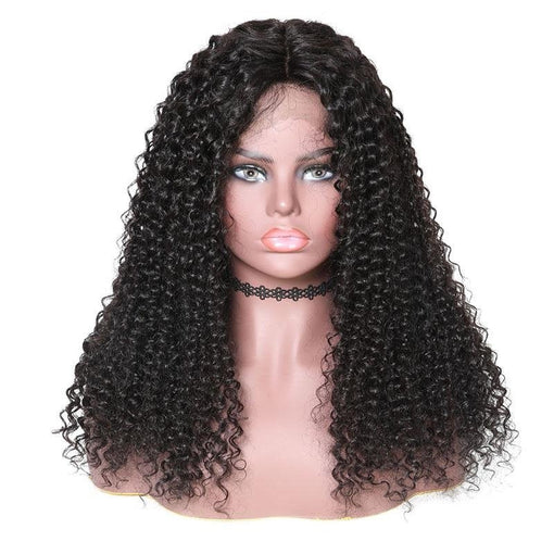 16 Inches Water Wave Natural Black 100% Brazilian Virgin Human Hair 360 Lace Wigs [I3HWW5538]