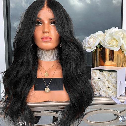22 Inches Body Wave Natural Black 100% Brazilian Virgin Human Hair 360 Lace Wigs [I3HBW5552]