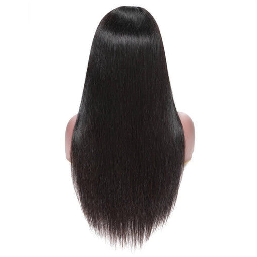 22 Inches Silky Straight Natural Black 100% Brazilian Virgin Human Hair 360 Lace Wigs [I3HSS5557]