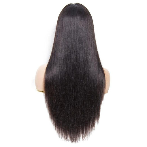 22 Inches Silky Straight Natural Black 100% Brazilian Virgin Human Hair Full Lace Wigs [IFHSS5563]