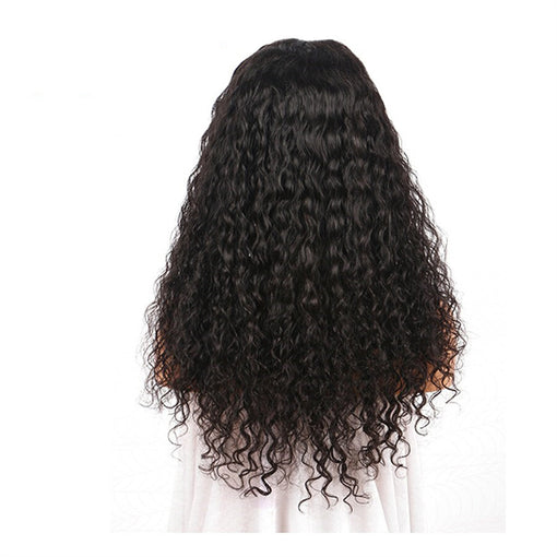 22 Inches Water Wave Natural Black 100% Brazilian Virgin Human Hair Full Lace Wigs [IFHWW5564]