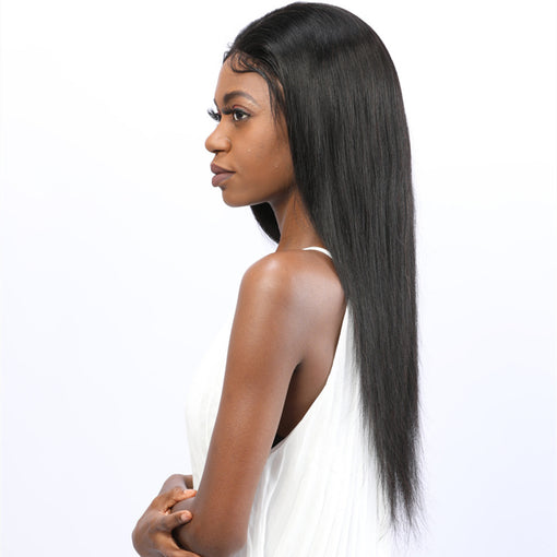 20 Inches Silky Straight Long Premium Human Hair Lace Front Wigs [ILHSS5601]