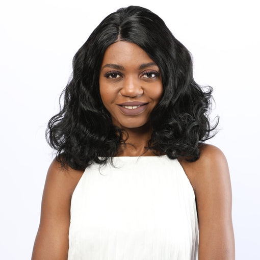 14 Inches Body Wave Medium-length Premium Human Hair Lace Front Wigs [ILHBW5602]