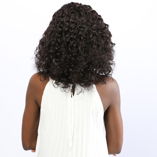 14 Inches Curly Medium-length Premium Human Hair Lace Front Wigs [ILHCY5603]