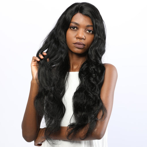 22 Inches Body Wave Long Premium Human Hair Lace Front Wigs [ILHBW5605]