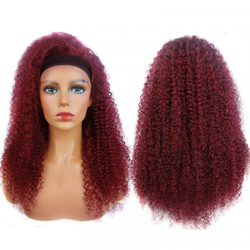 #99J Curly Headband Premium Human Hair Wigs [IHBCY5630]