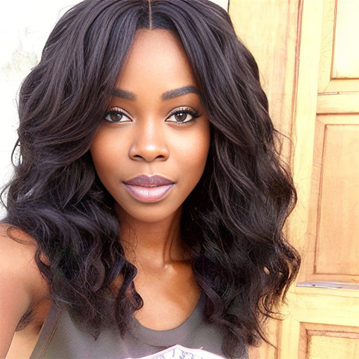 16 Inches Body Wave #2 Dark Brown Remy Human Hair Full Lace Wigs [IFHBW6101]