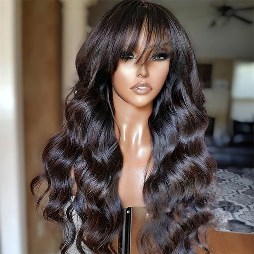 20 Inches Body Wave #2 Dark Brown Remy Human Hair Full Lace Wigs [IFHBW6123]