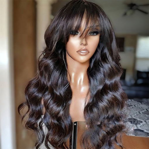 20 Inches Body Wave #2 Dark Brown Remy Human Hair Lace Front Wigs [ILHBW6123]