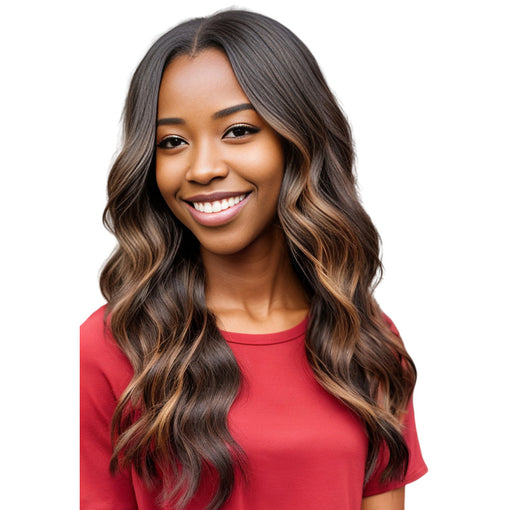 20 Inches Body Wave Mixed Brown Remy Human Hair Full Lace Wigs [IFHBW6128]