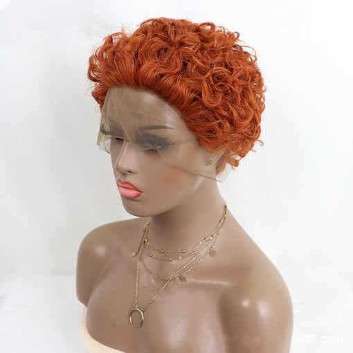 Short Curly 13*1 Lace Human Hair Wigs [IHLCY6202]