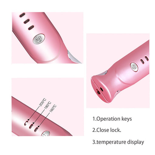 Cordless Mini Portable Hair Straightener USB Rechargeable 2600mAh [XNHS002]