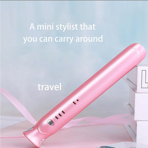 Cordless Mini Portable Hair Straightener USB Rechargeable 2600mAh [XNHS002]
