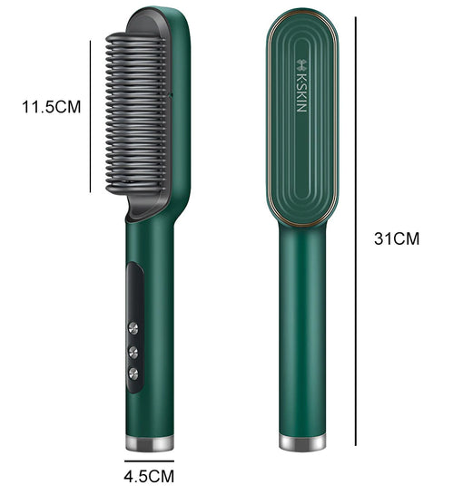 Hair Straightener Brush Negative Ions Straightening Comb Curling Tool [KSHB001]