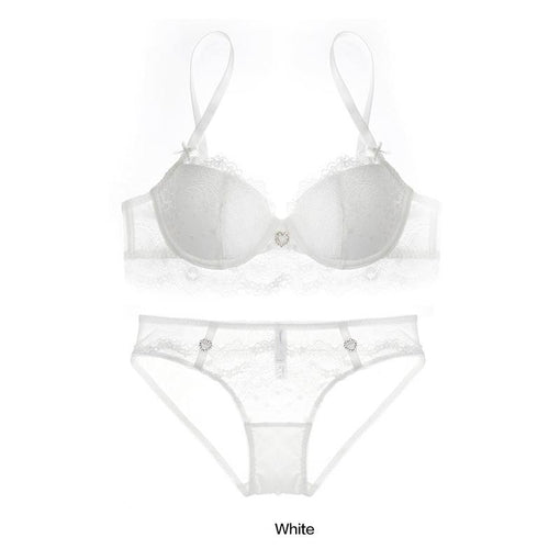 Lightly Lined Underwire Lace Bra & Panty Sets [BRPY0006]