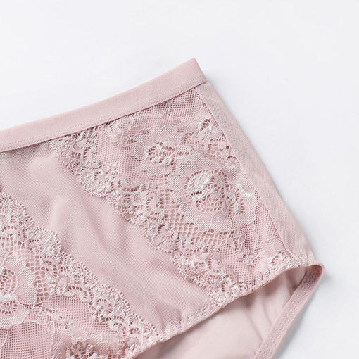 Lace Embroidery Underwire Unlied Bra & Panty Sets [BRPY0013]