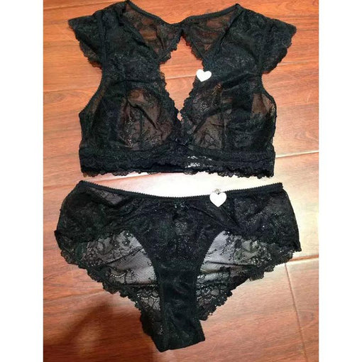 Lace Wireless Unlined Bra & Panty Sets [BRPY0018]
