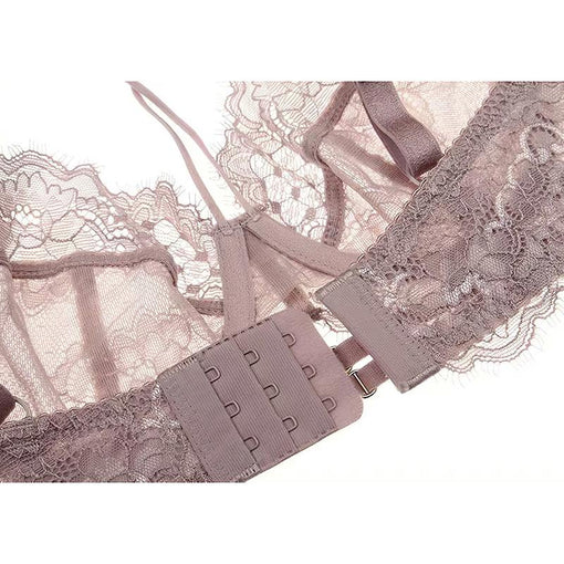 Lace Underwire Unlined Minimizer Bra & Panty Sets [BRPY0021]