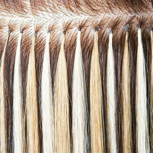 Flat Tip Silky Straight #4 Medium Brown Hot Fusion Remy Human Hair Extensions [FLATSS004]