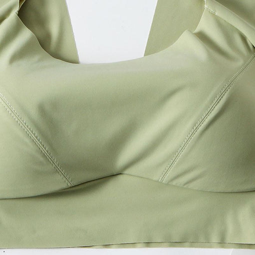 Comfortable Seamless Simple Mulberry Silk Tank Top Wireless Underwear Bras & Bralettes [GDBR0032]