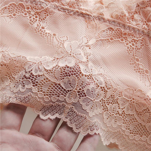 Gathering Minimizer Sexy Lace Mulberry Silk Longline Full Cup Tank Top Wireless Underwear Bras & Bralettes [GDBR0047]
