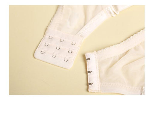 Gathering Breathable Sexy Lace Mulberry Silk Full Cup Wireless Underwear Bras & Bralettes [GDBR0069]