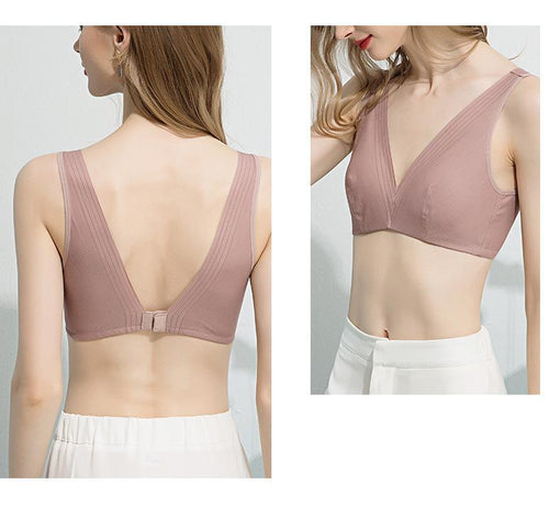 Comfortable Seamless Elegant Mulberry Silk Triangle Tank Top Wireless Underwear Bras & Bralettes [GDBR0076]