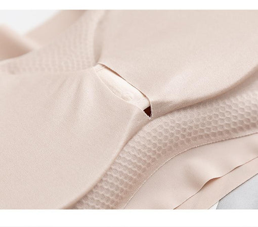Minimizer Comfortable Seamless Simple Mulberry Silk Full Cup Tank Top Wireless Underwear Bras & Bralettes [GDBR0081]