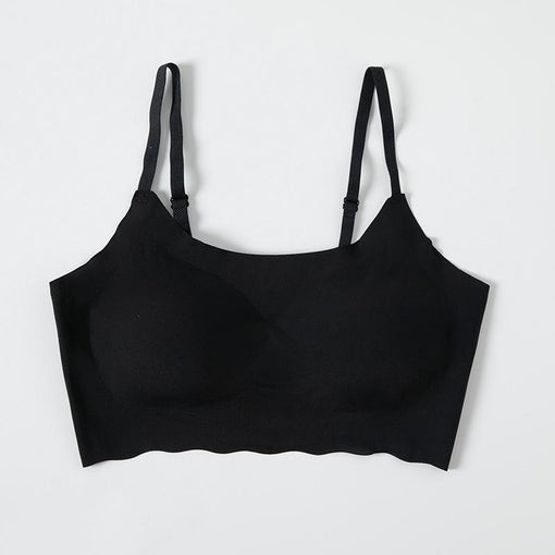 Minimizer Comfortable Seamless Elegant Mulberry Silk Full Cup Tank Top Tube Top Wireless Underwear Bras & Bralettes [GDBR0084]