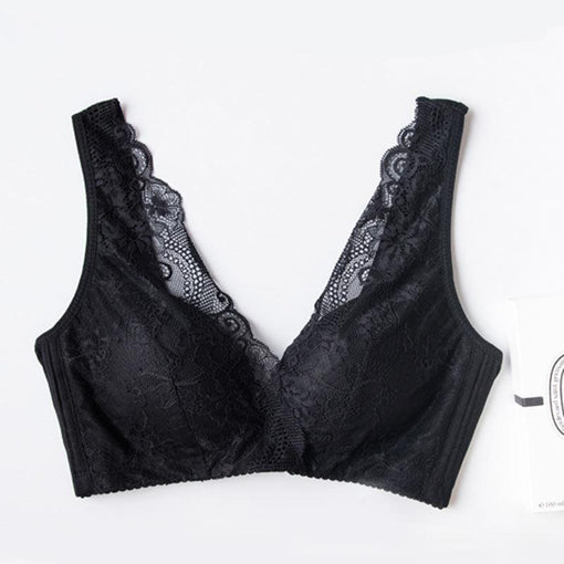Minimizer Comfortable Gathering Seamless Elegant Lace Mulberry Silk Full Cup Tank Top Tube Top Wireless Underwear Bras & Bralettes [GDBR0089]