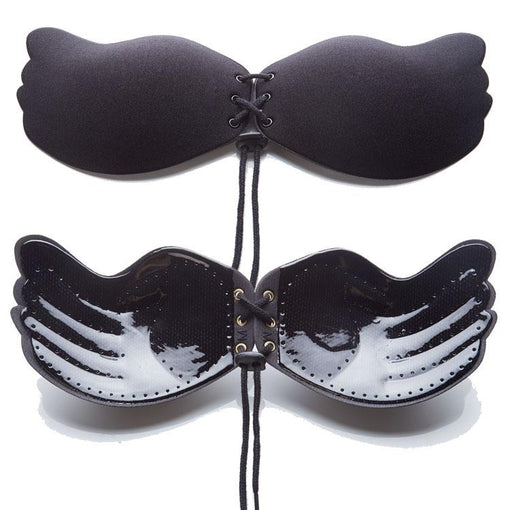 VBRA Invisible Sexy Tie 1/2 Cup Wireless Front Closure Silicone Bras & Bralettes [GDBR0097]
