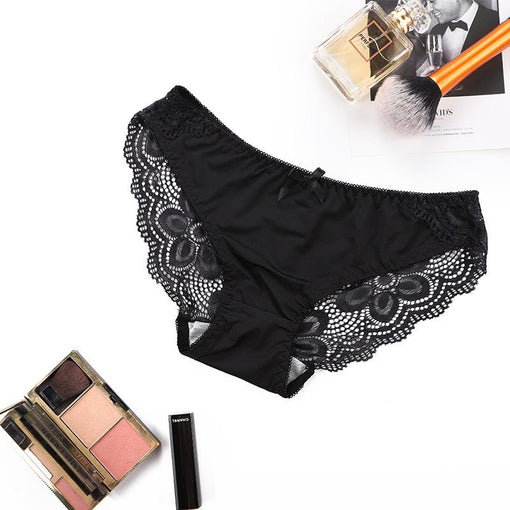 Gathering Lace,Bow Sexy Underwire 3/4 Cup Bra & Panty Sets [BRPY0032]