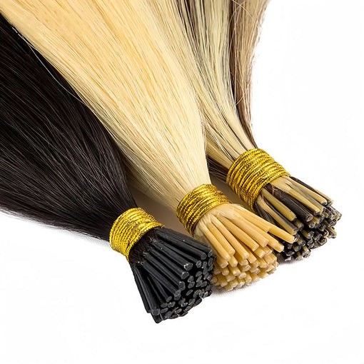 I Tip Silky Straight #4 Medium Brown Remy Human Hair Extensions [ITIPSS001]